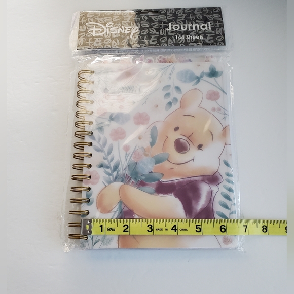Winnie the Pooh Watercolor Tab Journal New 144 lined pages Notebook Flowers - Picture 4 of 6